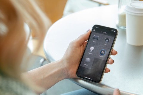  Access Control4 from a smartphone app to control home functions from anywhere.